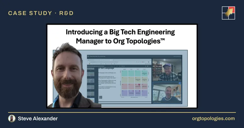Experience Report in which Steve introduces Marcus to Org Topologies™