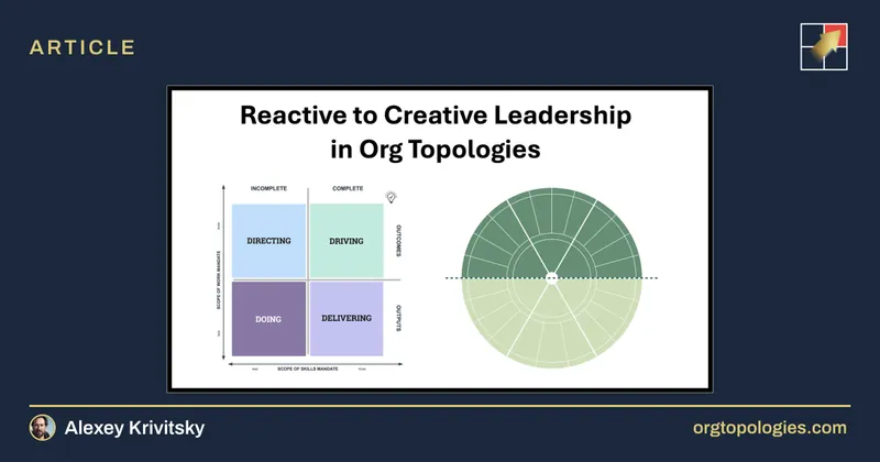 Reactive to Creative Leadership in Org Topologies