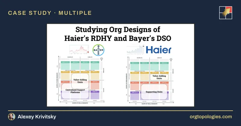 Studying Org Designs of Haier's RDHY and Bayer's DSO